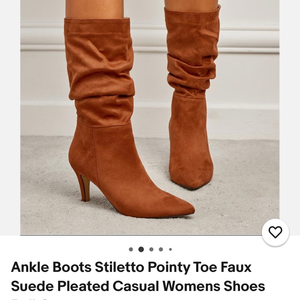 Brown Suede Ankle Boots